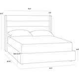 Elgin Bed - Merino Pearl