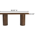 Hadley Console Table Warm Brown