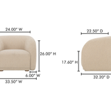 Faye Armchair - Beige