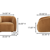Faye Armchair - Tan