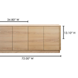 Round Off Sideboard Natural Oak