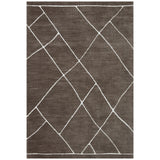 Logan Mocha/White Rug