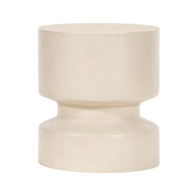 Narida Outdoor Side Table - Parchment White
