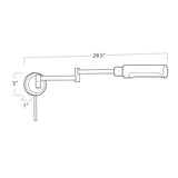 Morey Swing Arm Task Sconce