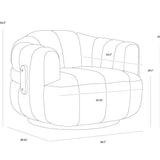 Allende Swivel Armchair