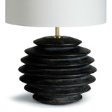 Accordion Round Table Lamp Ebony