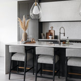 Kalia Counter Stool - Light Grey