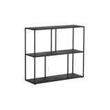 Samuel Medium Low Bookcase - Black