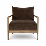 Belfast Armchair - Velvet Coffee