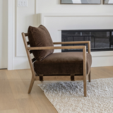 Belfast Armchair - Velvet Coffee