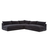 Wisconsin 3 Piece Charcoal Sectional