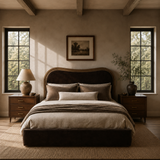 Marrone Bed - Dark Brown