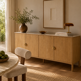 Olive 4-door Oak Buffet