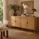 Olive 4-door Oak Buffet