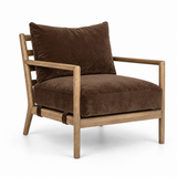 Belfast Armchair - Velvet Coffee