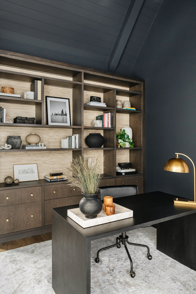 Oak U Desk - Black