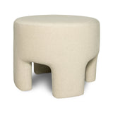 Ginger Ottoman - Velvet Natural