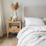 Hara 1 Drawer Accent Table - Natural Oak