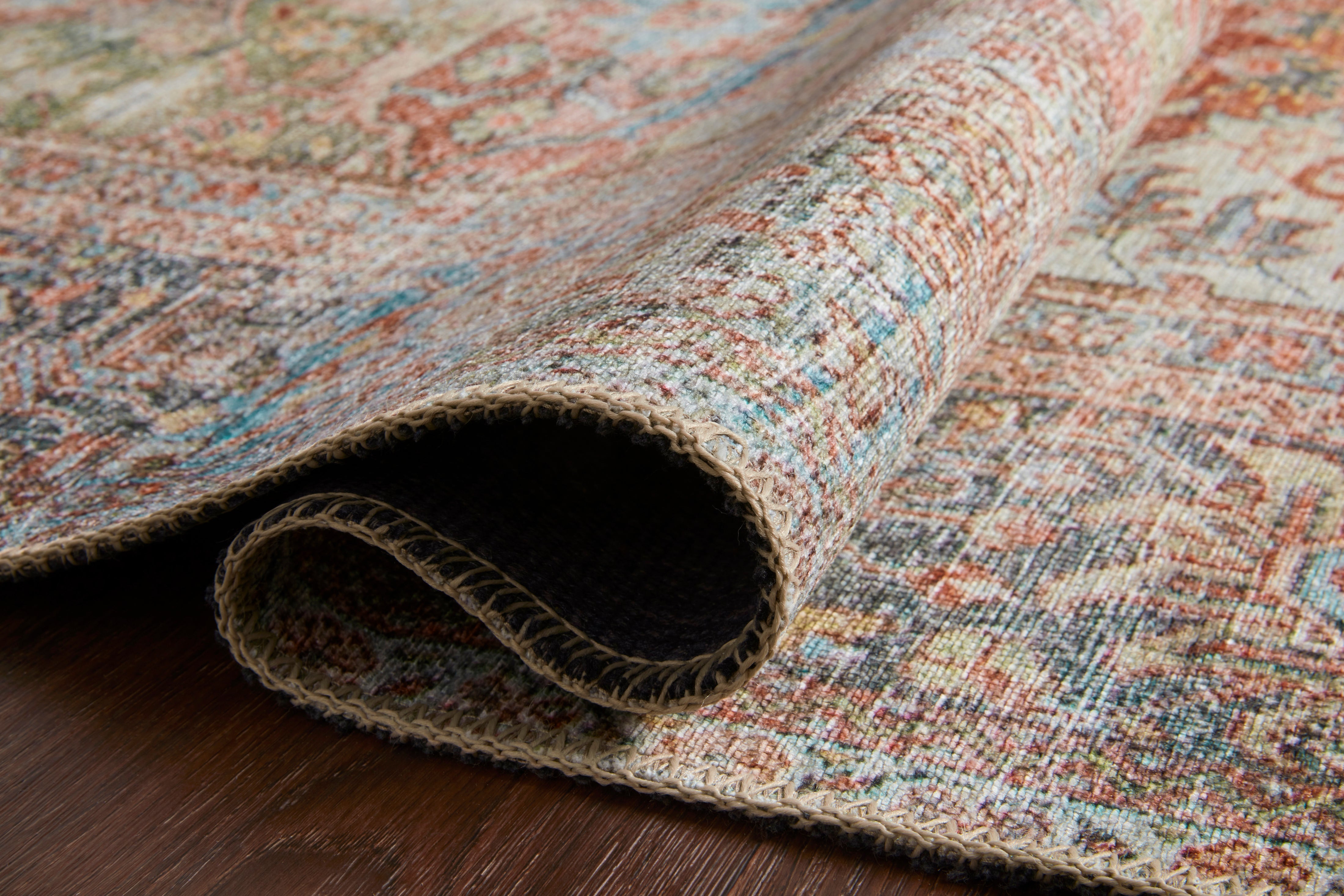Loren Rug Loren Brick/Multi Rug – LD Shoppe