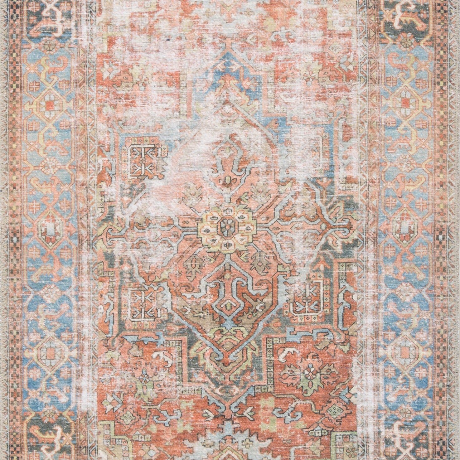 Loren Terracotta/Sky Rug