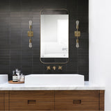 Carleton Mirror - Brass