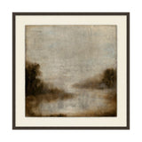 Hazey Marsh Framed Print