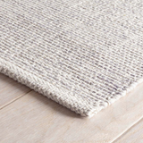 Marled Grey Woven Cotton Rug