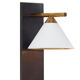 Cleo Sconce - Bronze and Antique-Burnished Brass