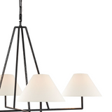 Ashton Extra Large Four Light Sculpted Chandelier