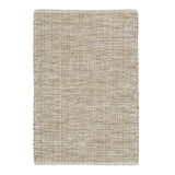 Marled Brown Woven Cotton Rug