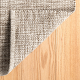 Marled Brown Woven Cotton Rug