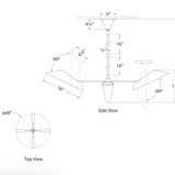 Franca 49.25" Pivoting Chandelier