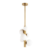 Tylie Vertical Pendant - Natural Brass