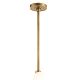 Tylie Vertical Pendant - Natural Brass