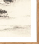 Temple Ink Sketch Framed Print