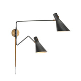 Western Double Sconce - Black