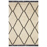 Chris Loves Julia x Loloi Alice Cream/Charcoal Rug