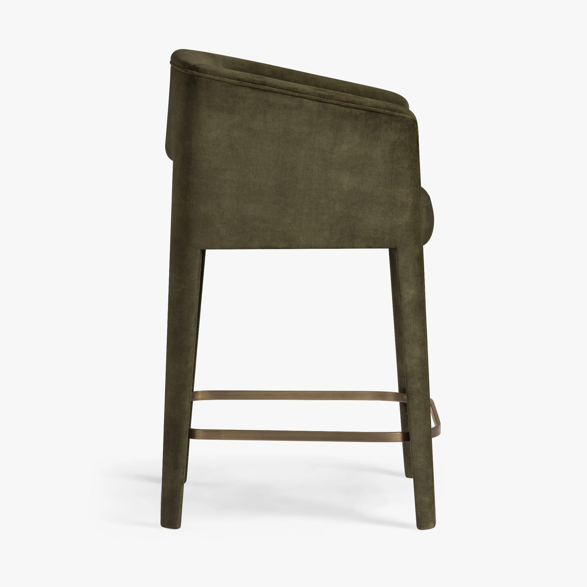 Amanda performance velvet counter stool