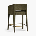 Amanda performance velvet counter stool