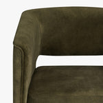 Amanda performance velvet counter stool
