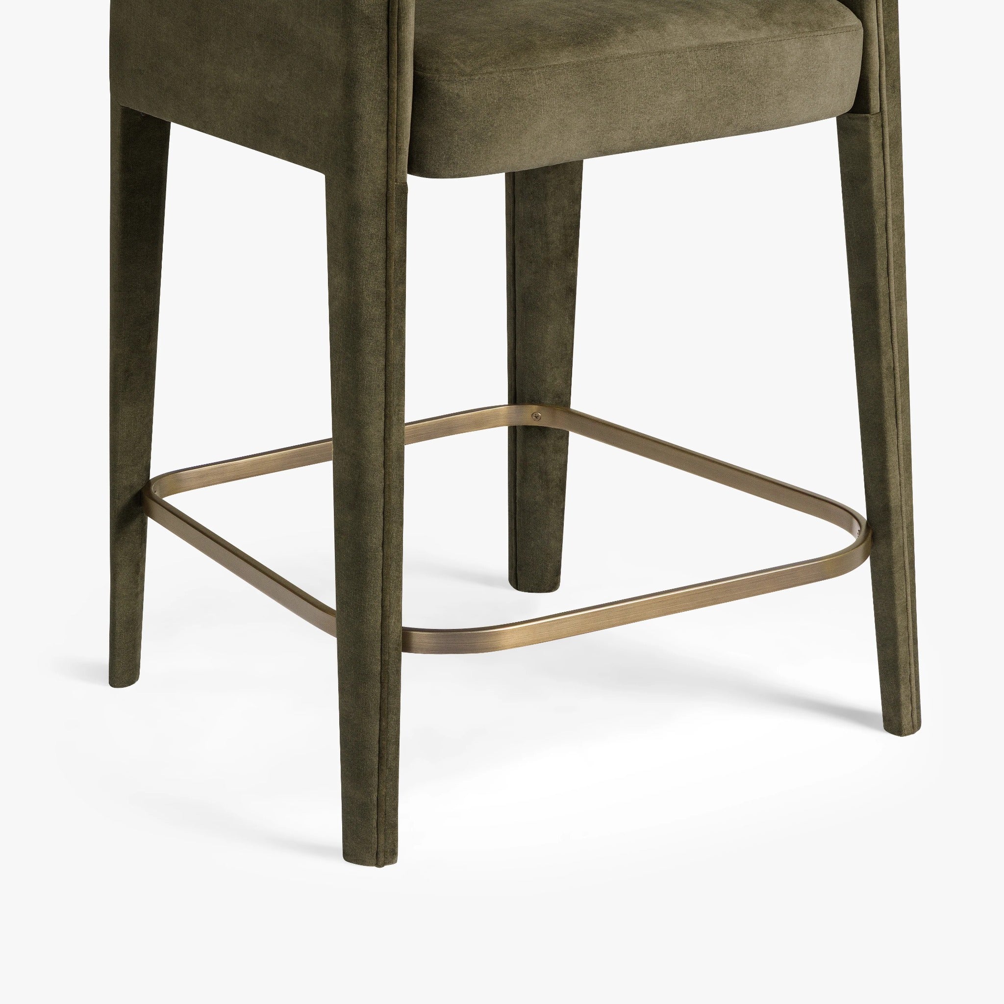 Amanda performance velvet counter stool