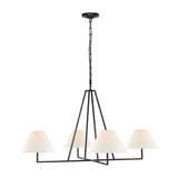 Ashton Extra Large Four Light Sculpted Chandelier