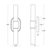 Dixon Double Sconce - Bronze