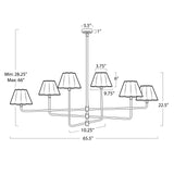 Poly Chandelier - Brass