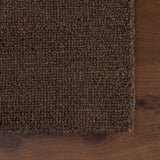 Nate Berkus Hollis Solid Wool Cozy Area Rug - Dark Brown