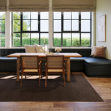 Nate Berkus Hollis Solid Wool Cozy Area Rug - Dark Brown