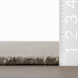 Nate Berkus Hollis Solid Wool Cozy Area Rug - Ivory