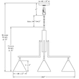 Stereo Chandelier - Bronze