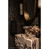 Salon Sconce - Natural Brass
