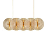 Whirlwind Rectangular Gold Chandelier